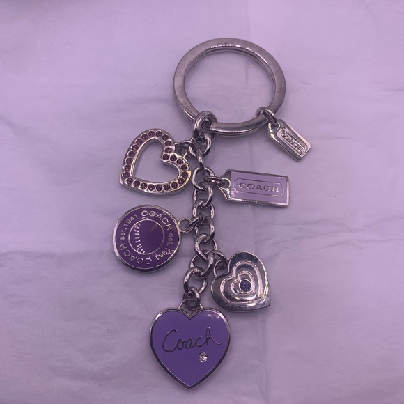 New Coach Purple Heart Keychains - Picture 7 of 8